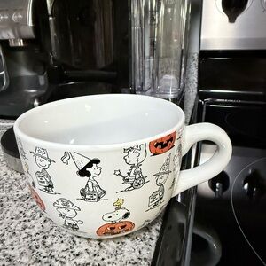 Peanuts Halloween Mug - Black, White, and Orange